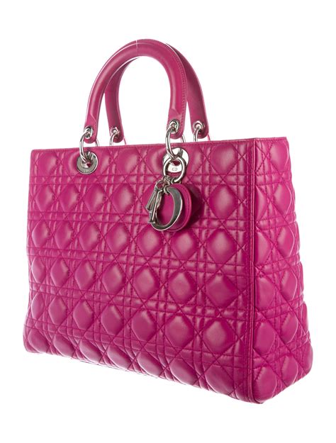 dior classic lady dior large bag|dior leather handbags.